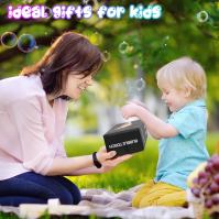 Livofloral Bubble Machine Torch Automatická bublifuková pistole pro děti 12000 bublin/min 150ml bublinkový roztok Bubble Toy se 